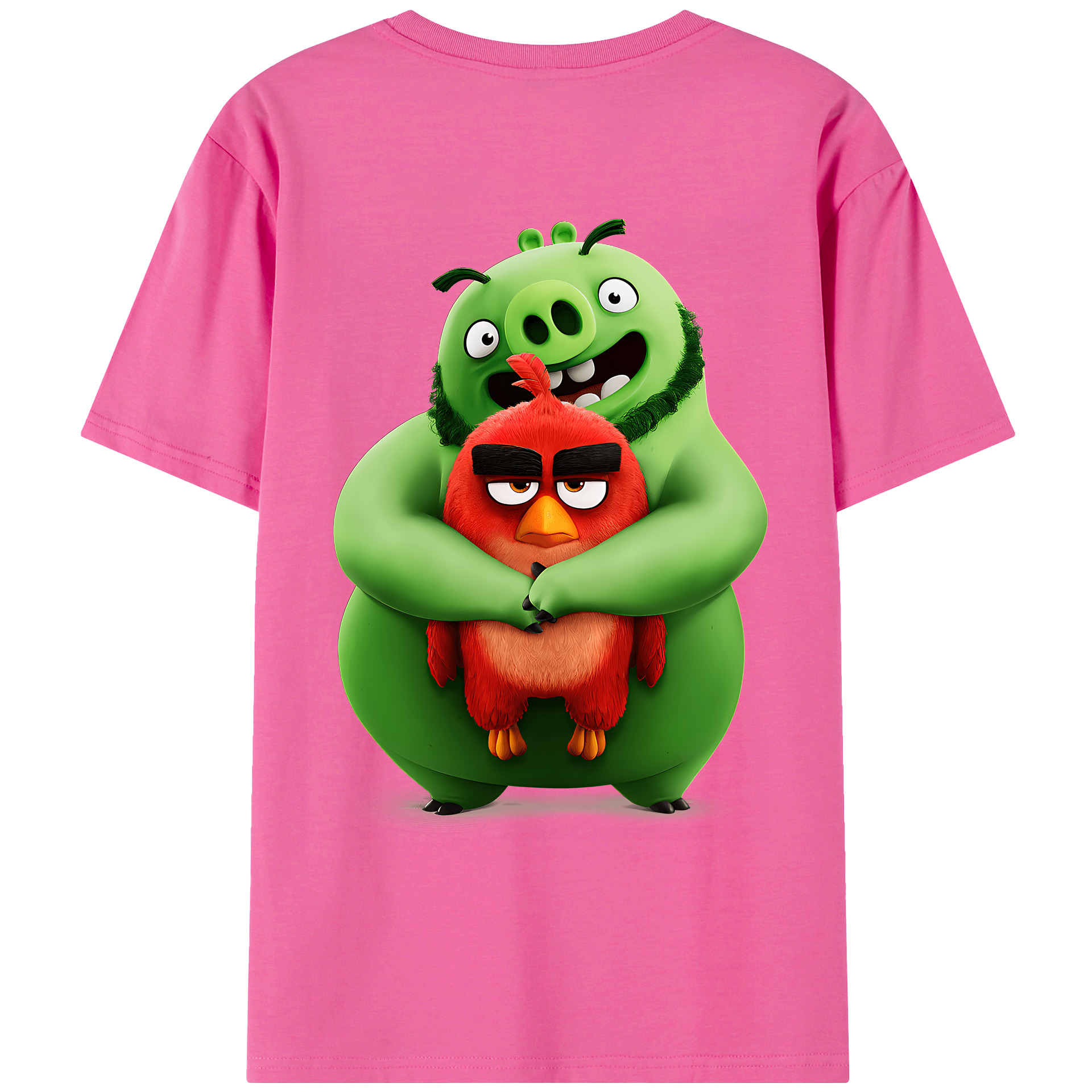（画像用） Angry Birds アングリーバード レディース半袖Tシャツ(バックプリント)